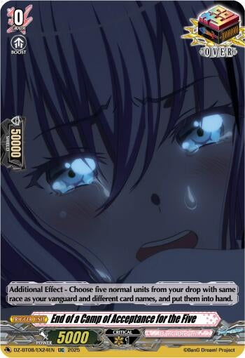 Image for End of a Camp of Acceptance for the Five (DZ-BT08: Knights 0f Rebirth) (DZ-BT08/EX24EN) - Cardfight Vanguard
