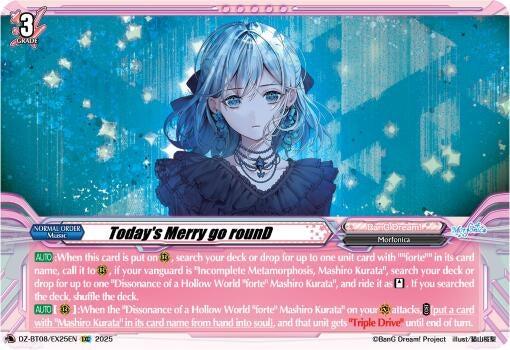 Image for Today's Merry go rounD (DZ-BT08: Knights 0f Rebirth) (DZ-BT08/EX25EN) - Cardfight Vanguard
