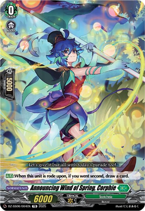 Image for Announcing Wind of Spring, Corphie (DZ-SS06: Master Deckset -Urara Haneyama-) (DZ-SS06/004EN) - Cardfight Vanguard