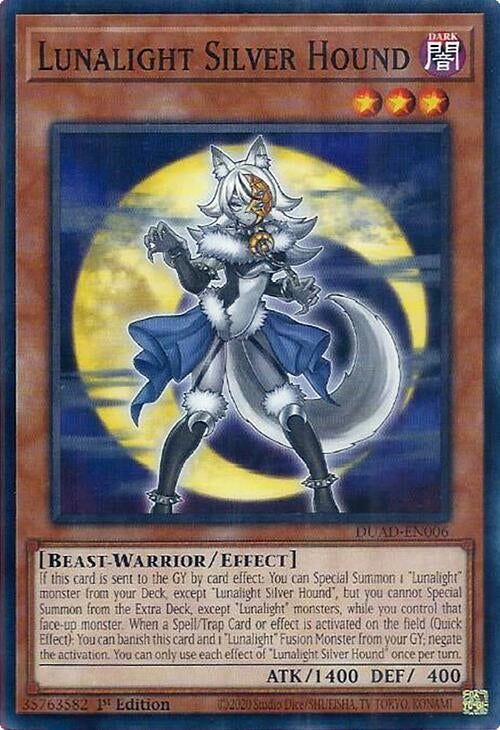 Image for Lunalight Silver Hound (Duelist's Advance) (DUAD-EN006) - YuGiOh