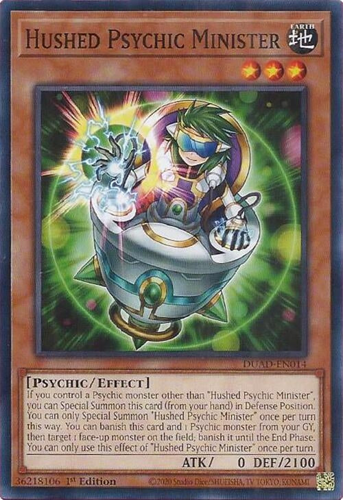 Image for Hushed Psychic Minister (Duelist's Advance) (DUAD-EN014) - YuGiOh