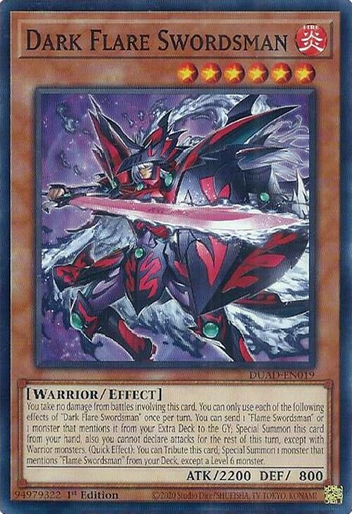 Image for Dark Flare Swordsman (Duelist's Advance) (DUAD-EN019) - YuGiOh