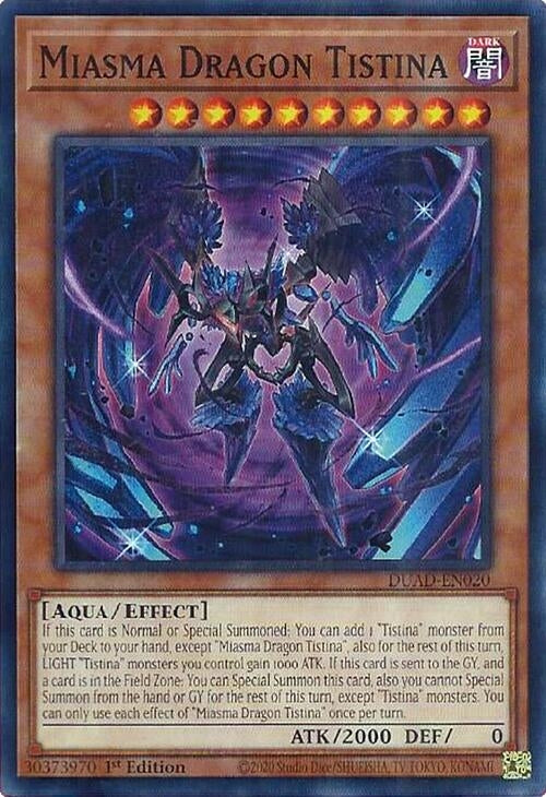 Image for Miasma Dragon Tistina (Duelist's Advance) (DUAD-EN020) - YuGiOh