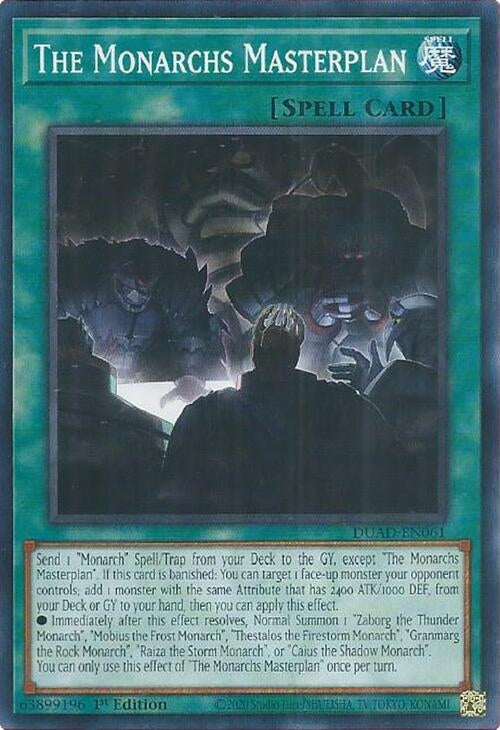 Image for The Monarchs Masterplan (Duelist's Advance) (DUAD-EN061) - YuGiOh