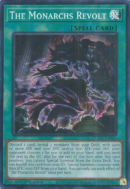 Image for The Monarchs Revolt (Duelist's Advance) (DUAD-EN062) - YuGiOh