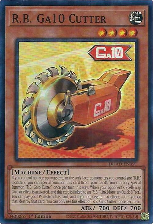 Image for R.B. Ga10 Cutter (Duelist's Advance) (DUAD-EN091) - YuGiOh
