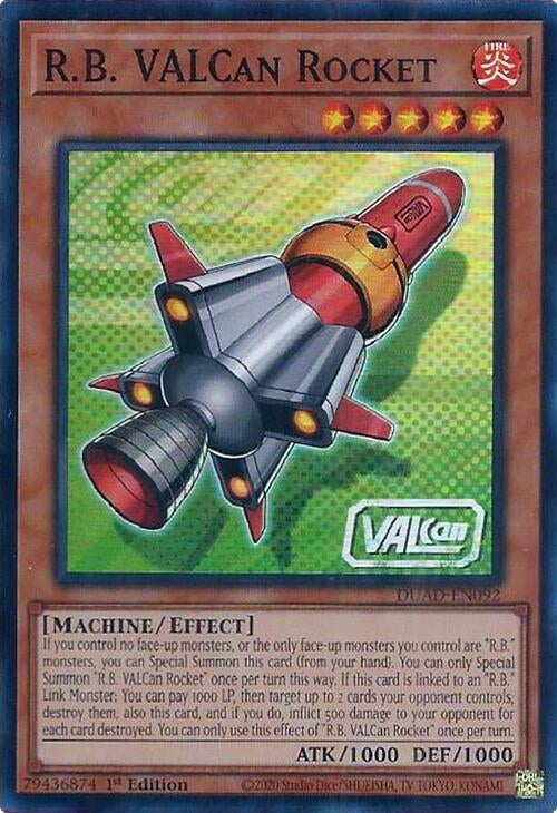 Image for R.B. VALCan Rocket (Duelist's Advance) (DUAD-EN092) - YuGiOh