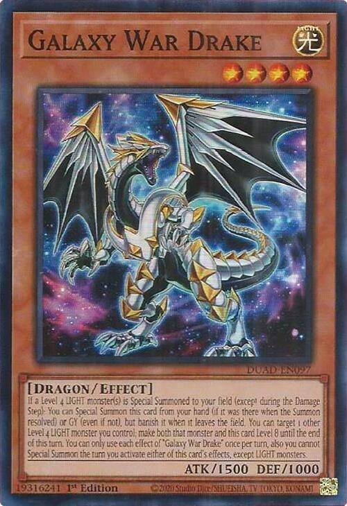 Image for Galaxy War Drake (Duelist's Advance) (DUAD-EN097) - YuGiOh