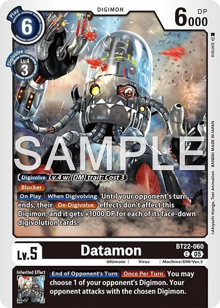 Image for Datamon (Cyber Eden) (BT22-060 C) - Digimon Card Game