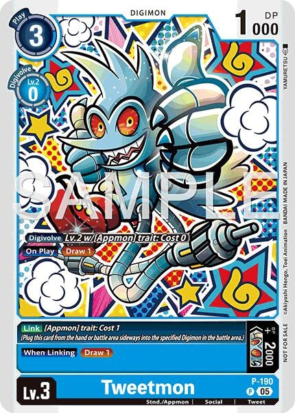 Image for Tweetmon (Store Tournament 2025 Vol.3 Participation Pack) (Digimon Promotion Cards) (P-190 P) - Digimon Card Game