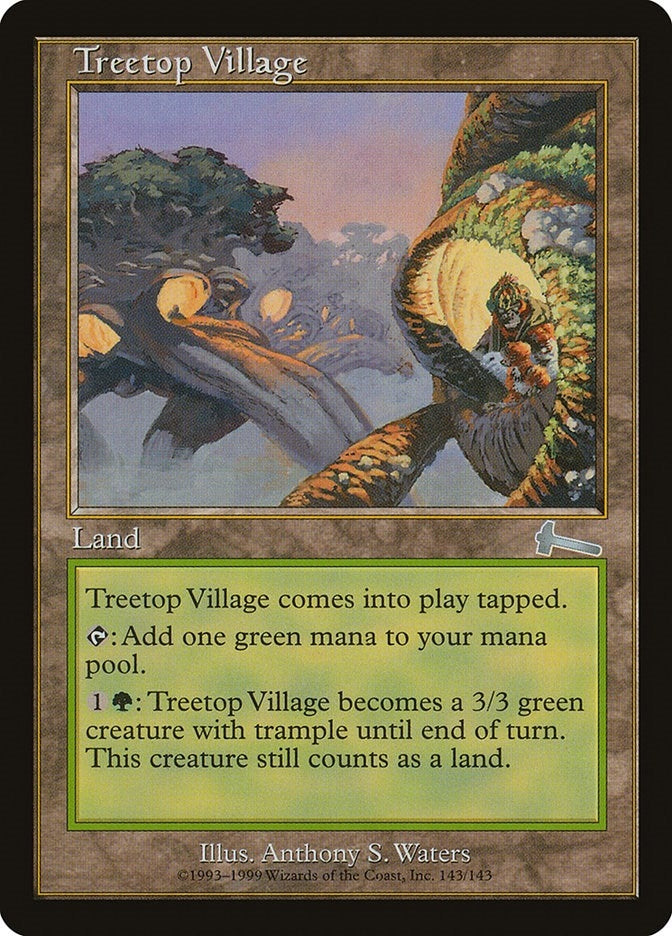 Image for Treetop Village (Urza's Legacy) (143) - Magic: The Gathering