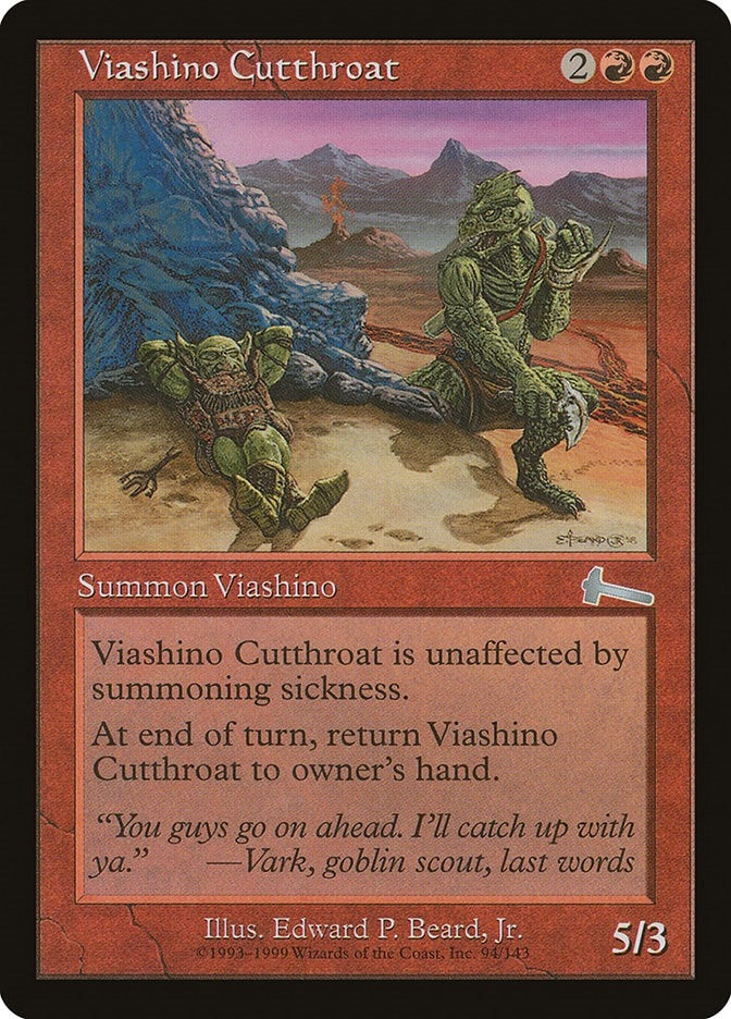 Image for Viashino Cutthroat (Urza's Legacy) (94) - Magic: The Gathering