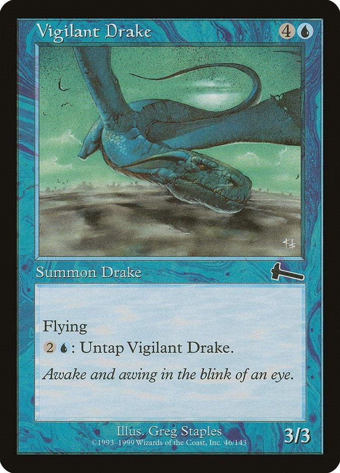Image for Vigilant Drake (Urza's Legacy) (46) - Magic: The Gathering