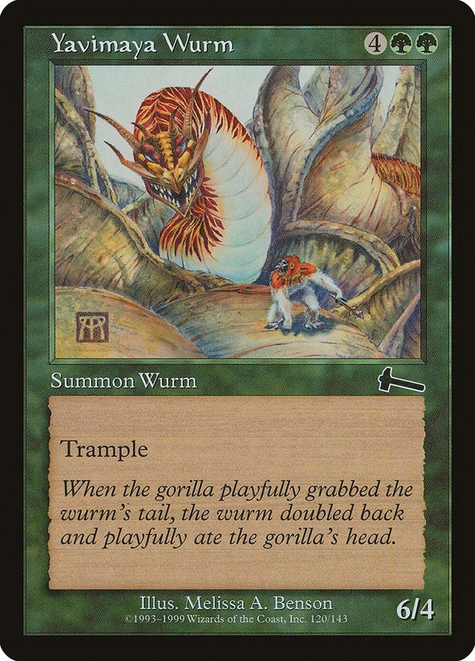 Image for Yavimaya Wurm (Urza's Legacy) (120) - Magic: The Gathering