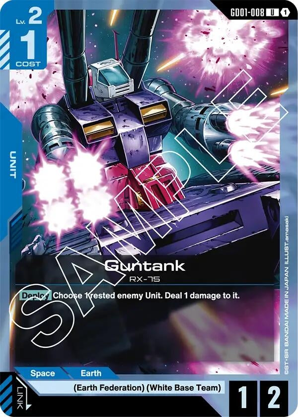 Image for Guntank (Newtype Rising) (GD01-008) - Gundam Card Game