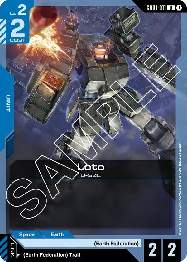 Image for Loto (Newtype Rising) (GD01-011) - Gundam Card Game
