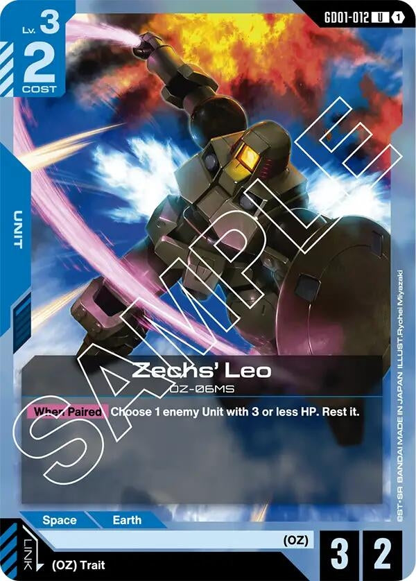 Image for Zechs' Leo (Newtype Rising) (GD01-012) - Gundam Card Game