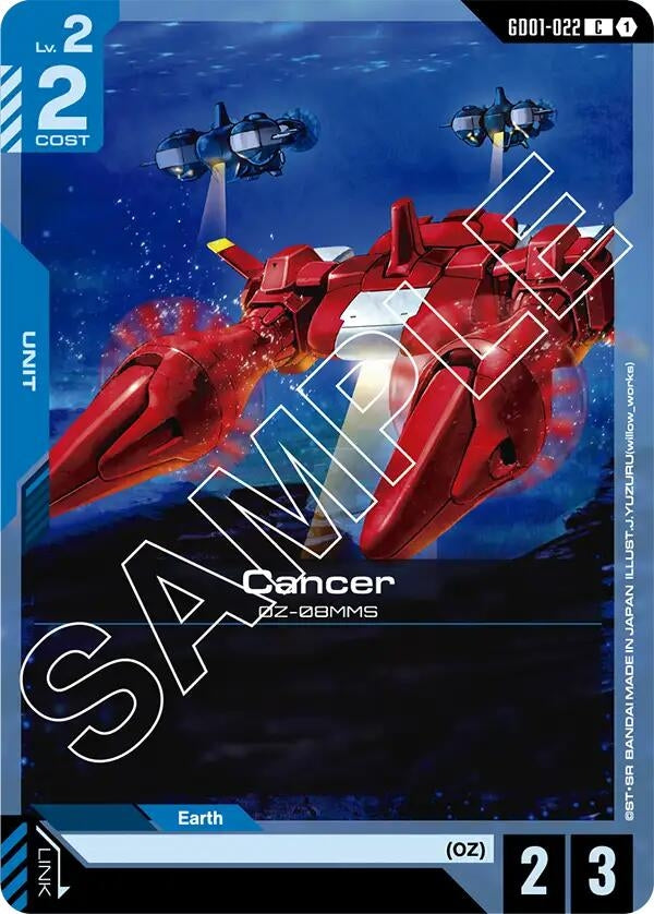 Image for Cancer (Newtype Rising) (GD01-022) - Gundam Card Game