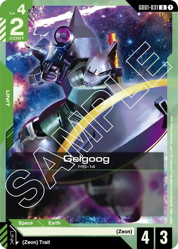 Image for Gelgoog (Newtype Rising) (GD01-031) - Gundam Card Game