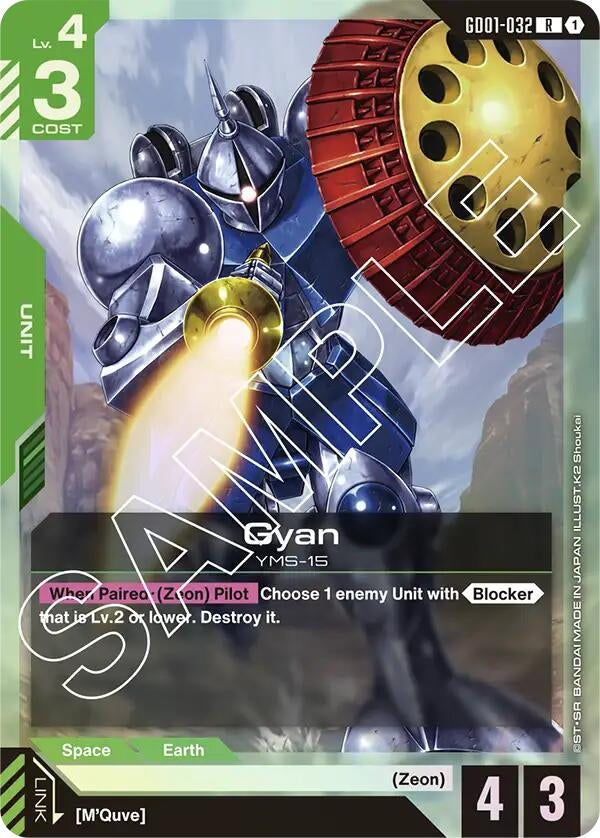 Image for Gyan (Newtype Rising) (GD01-032) - Gundam Card Game