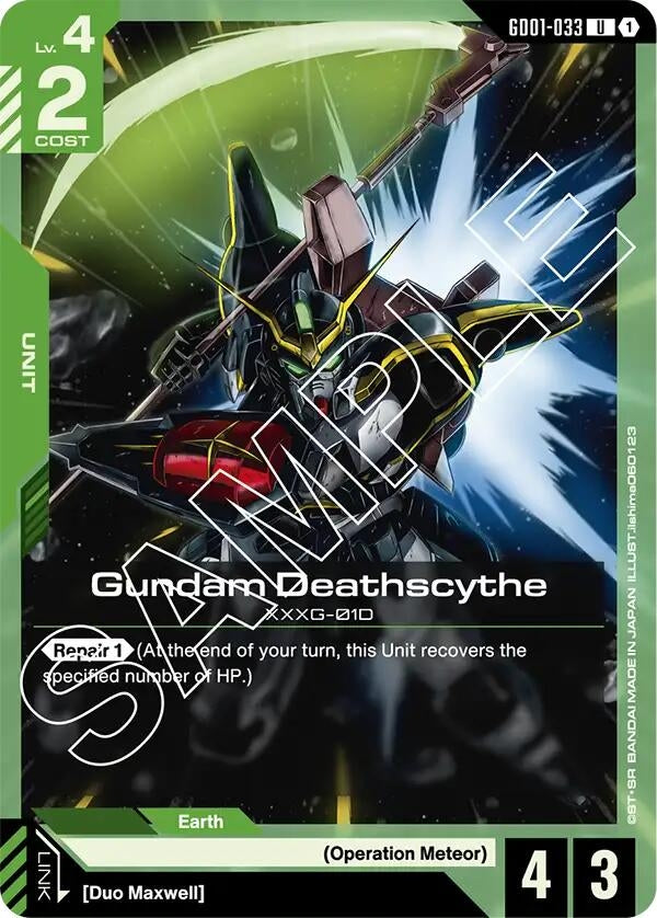 Image for Gundam Deathscythe (GD01-033) (Newtype Rising) (GD01-033) - Gundam Card Game