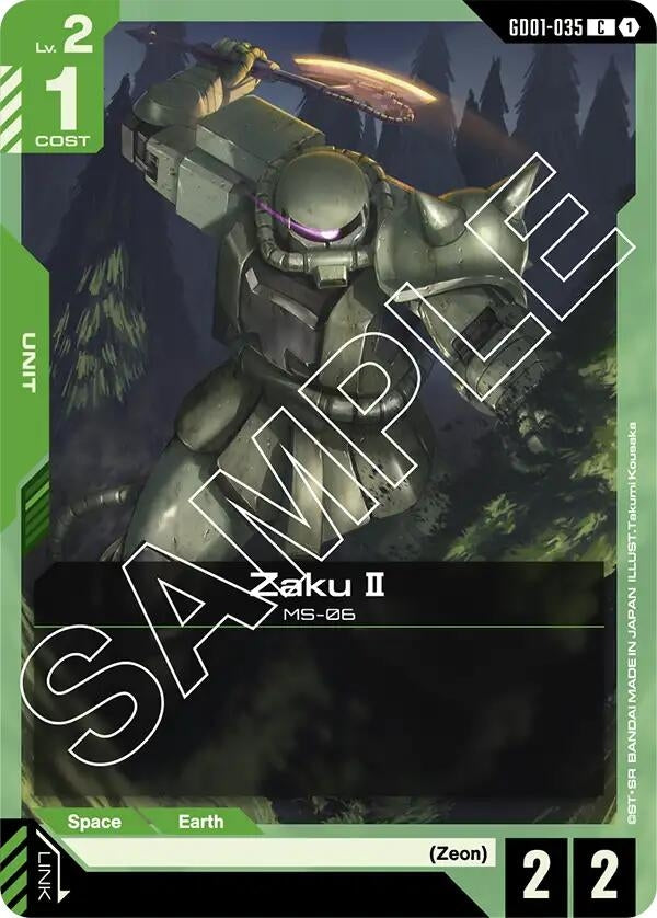 Image for Zaku II (Newtype Rising) (GD01-035) - Gundam Card Game