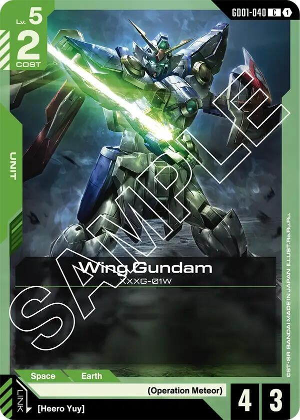 Image for Wing Gundam (GD01-040) (Newtype Rising) (GD01-040) - Gundam Card Game