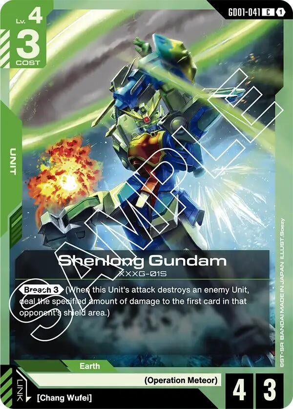 Image for Shenlong Gundam (GD01-041) (Newtype Rising) (GD01-041) - Gundam Card Game