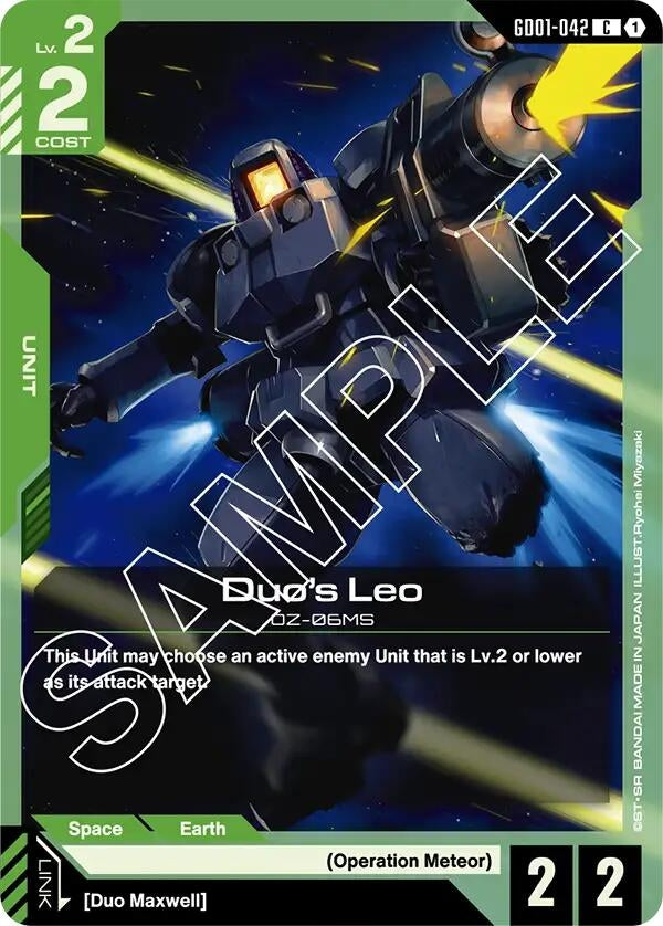 Image for Duo's Leo (Newtype Rising) (GD01-042) - Gundam Card Game