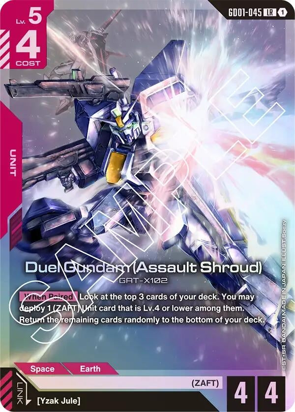 Image for Duel Gundam (Assault Shroud) (Newtype Rising) (GD01-045) - Gundam Card Game