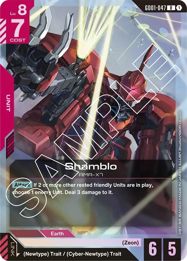 Image for Shamblo (Newtype Rising) (GD01-047) - Gundam Card Game