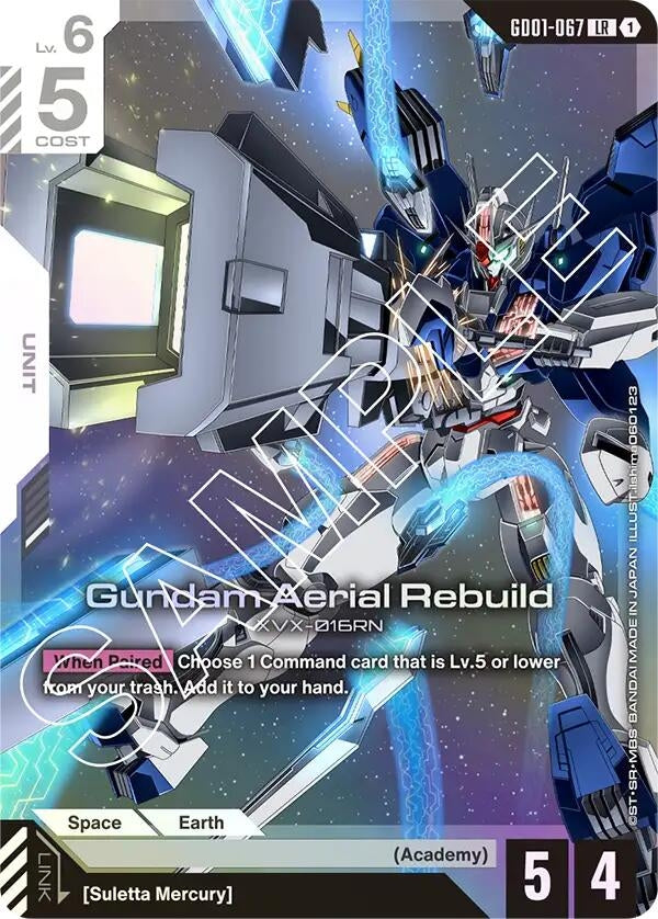 Image for Gundam Aerial Rebuild (Newtype Rising) (GD01-067) - Gundam Card Game