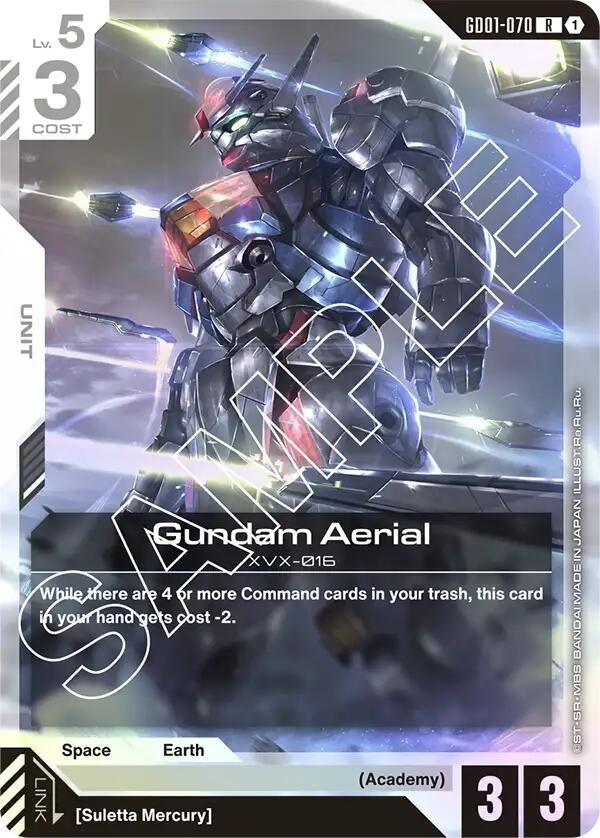 Image for Gundam Aerial (Newtype Rising) (GD01-070) - Gundam Card Game