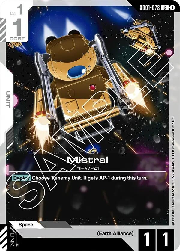 Image for Mistral (Newtype Rising) (GD01-078) - Gundam Card Game