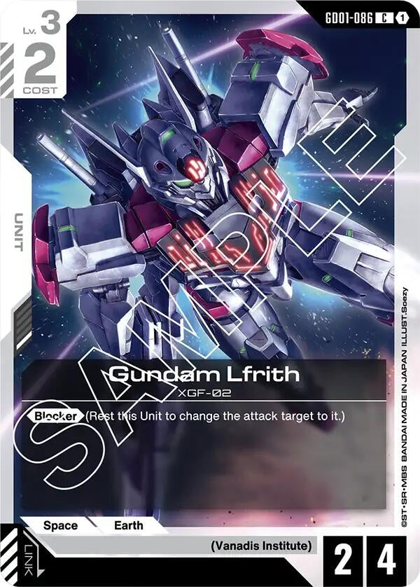 Image for Gundam Lfrith (Newtype Rising) (GD01-086) - Gundam Card Game