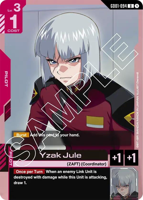 Image for Yzak Jule (Newtype Rising) (GD01-094) - Gundam Card Game