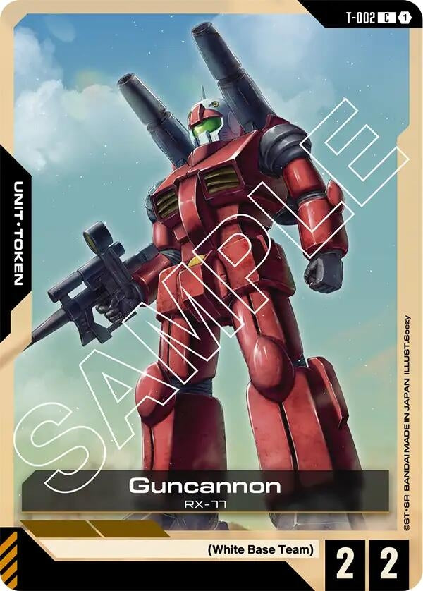 Image for Guncannon (T-002) Token (Newtype Rising) (T-002) - Gundam Card Game
