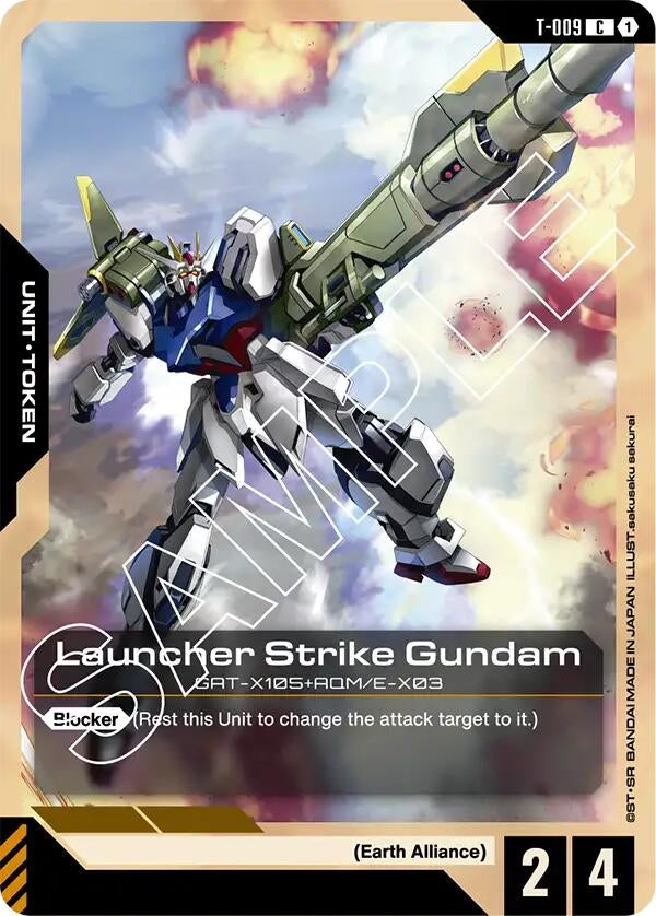 Image for Launcher Strike Gundam (T-009) Token (Newtype Rising) (T-009) - Gundam Card Game