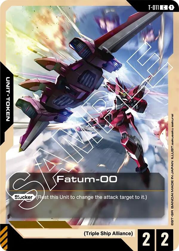 Image for Fatum-00 (T-011) Token (Newtype Rising) (T-011) - Gundam Card Game