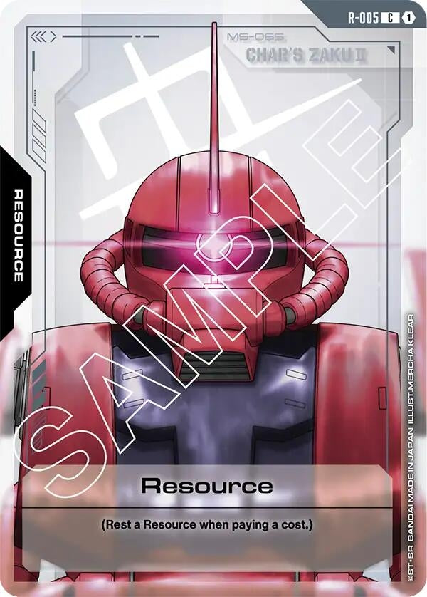 Image for Resource (R-005) (Newtype Rising) (R-005) - Gundam Card Game