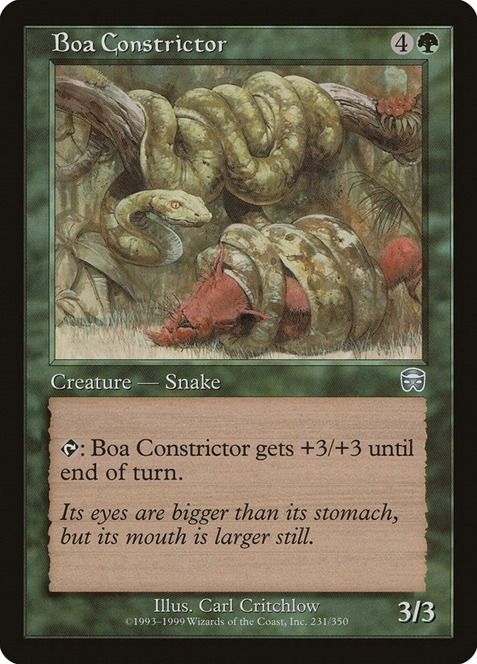 Image for Boa Constrictor (Mercadian Masques) (231) - Magic: The Gathering