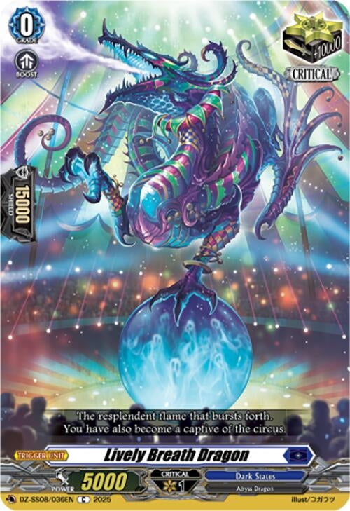 Image for Lively Breath Dragon (DZ-SS08: Festival Booster 2025) (DZ-SS08/036EN) - Cardfight Vanguard