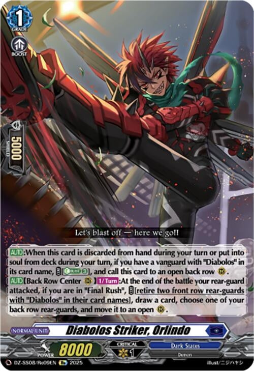 Image for Diabolos Striker, Orlindo (DZ-SS08: Festival Booster 2025) (DZ-SS08/Re09EN) - Cardfight Vanguard
