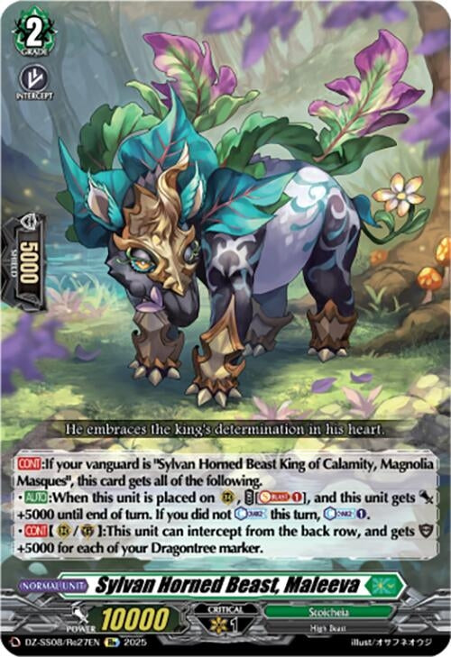 Image for Sylvan Horned Beast, Maleeva (DZ-SS08: Festival Booster 2025) (DZ-SS08/Re27EN) - Cardfight Vanguard