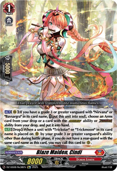 Image for Blaze Maiden, Cindi (Re+) (DZ-SS08: Festival Booster 2025) (DZ-SS08/Re38EN) - Cardfight Vanguard