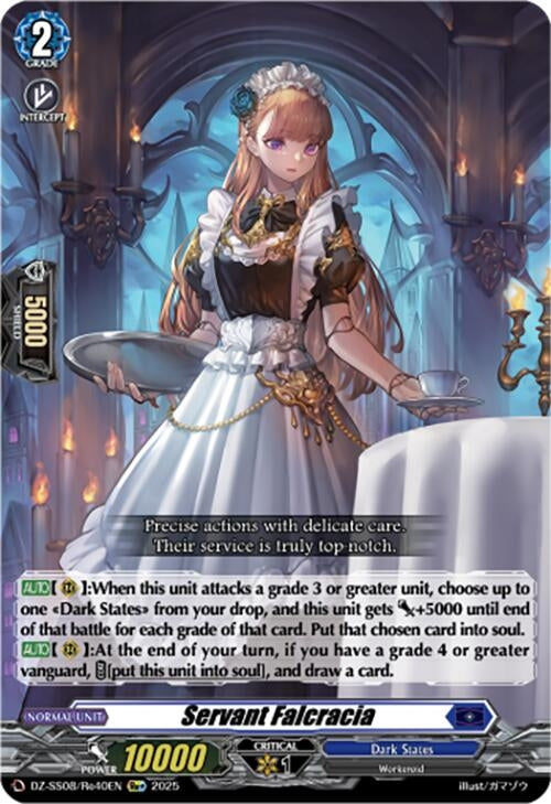 Image for Servant Falcracia (Re+) (DZ-SS08: Festival Booster 2025) (DZ-SS08/Re40EN) - Cardfight Vanguard