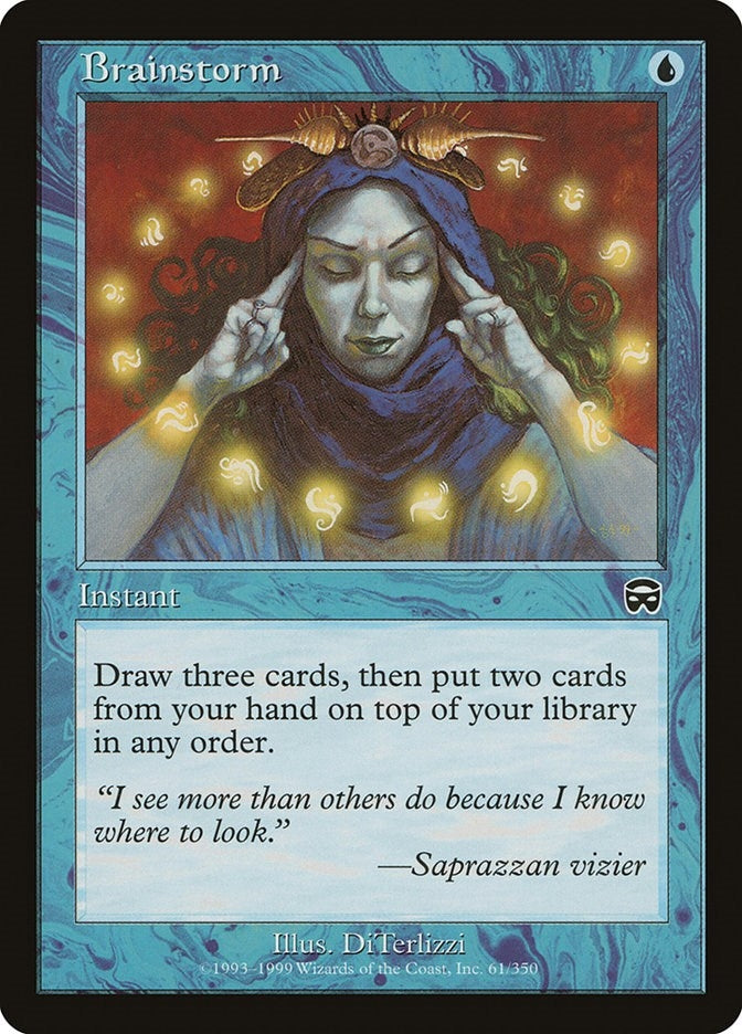 Image for Brainstorm (Mercadian Masques) (61) - Magic: The Gathering