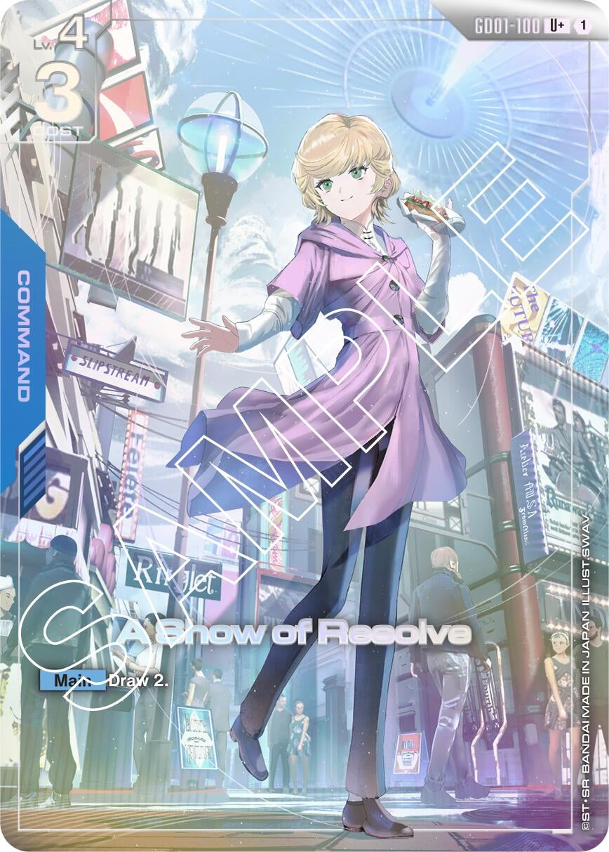 Image for A Show of Resolve (U+) (Newtype Rising) (GD01-100) - Gundam Card Game