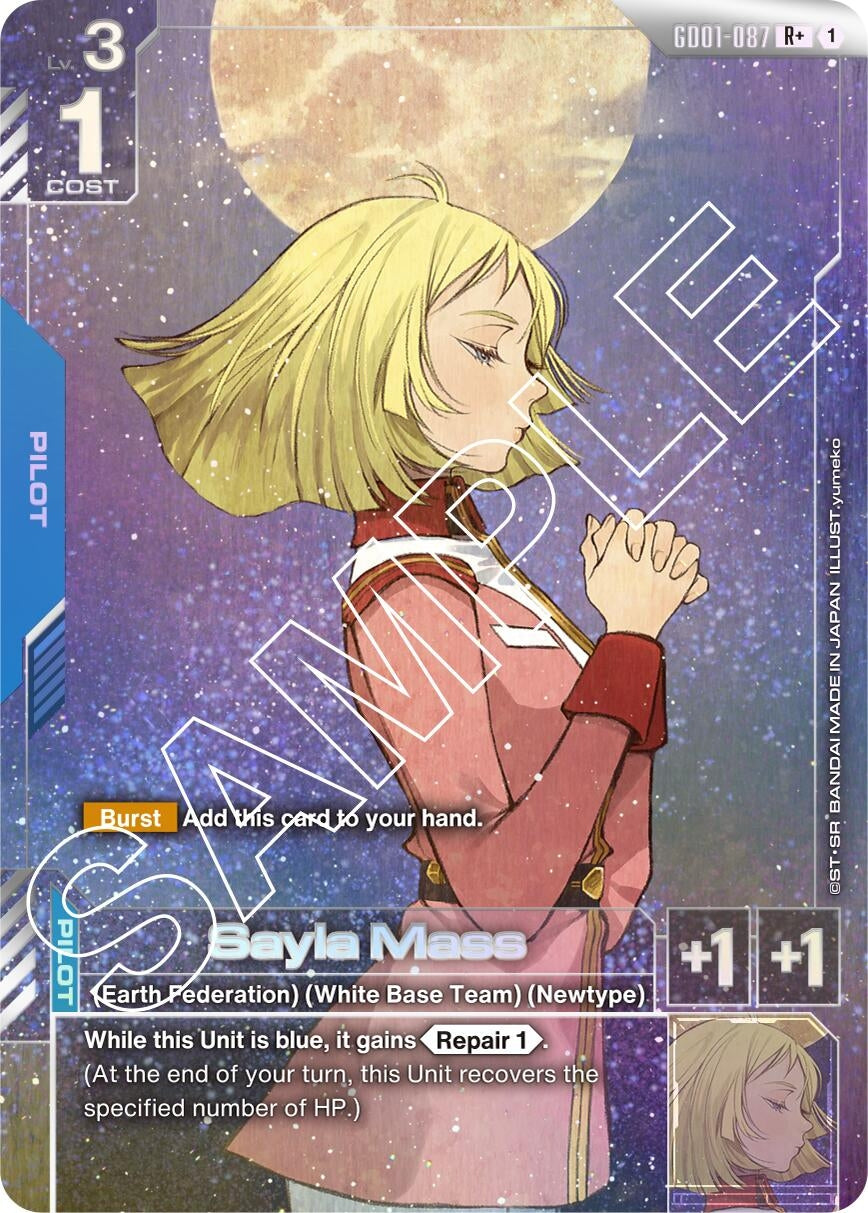 Image for Sayla Mass (R+) (Newtype Rising) (GD01-087) - Gundam Card Game
