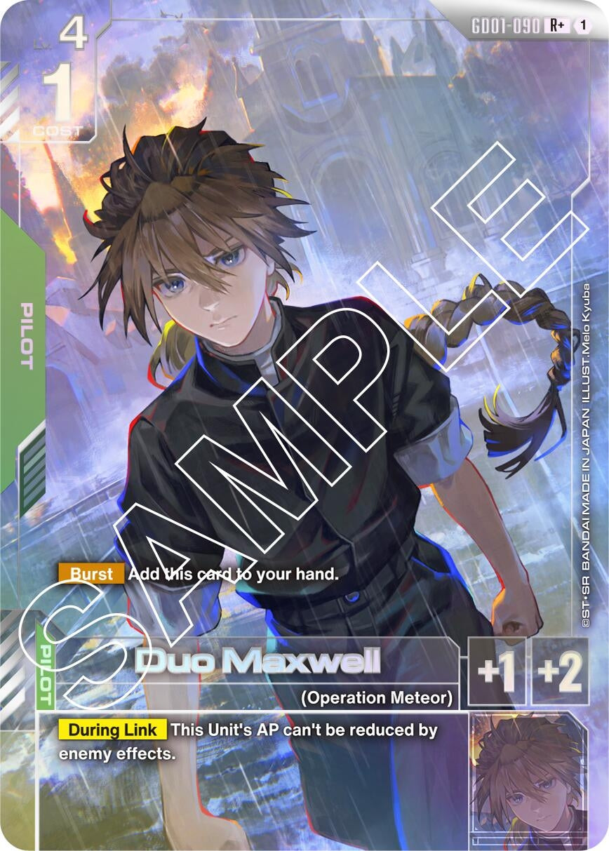 Image for Duo Maxwell (R+) (Newtype Rising) (GD01-090) - Gundam Card Game